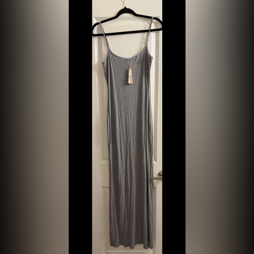 SKIMS Gray Maxi Dress